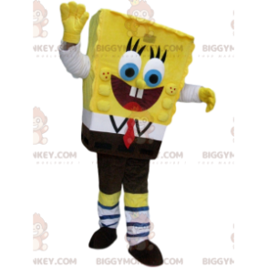Fantasia de mascote Super Feliz Bob Esponja BIGGYMONKEY™ –