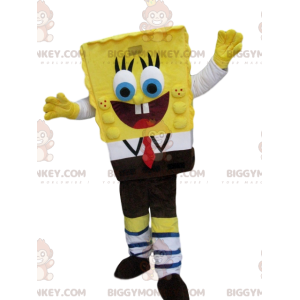 Disfraz de mascota Super Happy Spongebob BIGGYMONKEY™ -