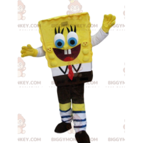 Costume da mascotte Super Happy Spongebob BIGGYMONKEY™ -