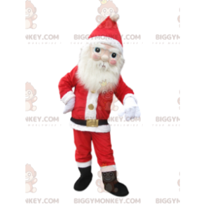 Costume de mascotte BIGGYMONKEY™ de Papa Noël avec une belle