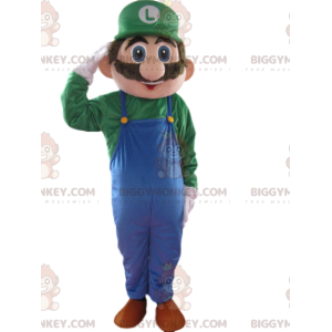 Costume de mascotte BIGGYMONKEY™ de Luigi, du jeu Mario de