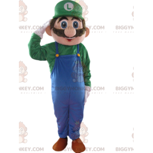 Traje de mascote BIGGYMONKEY™ de Luigi, do jogo Mario da