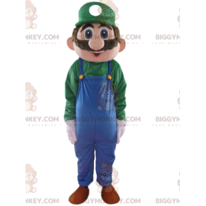 Disfraz de mascota BIGGYMONKEY™ de Luigi, del juego Mario de
