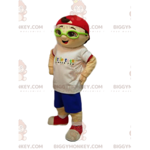 BIGGYMONKEY™ Maskottchenkostüm für kleinen Jungen mit roter