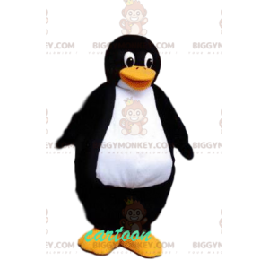 Disfraz de mascota BIGGYMONKEY™ de pingüino muy fornido con una