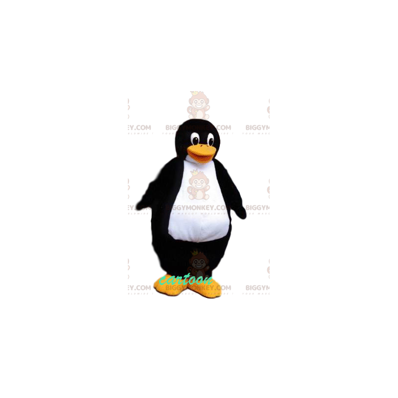 BIGGYMONKEY™ costume mascotte di pinguino molto muscoloso con