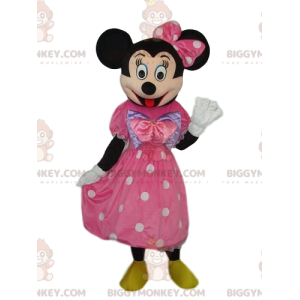 Minnie Mouse BIGGYMONKEY™ mascottekostuum met strakke roze jurk