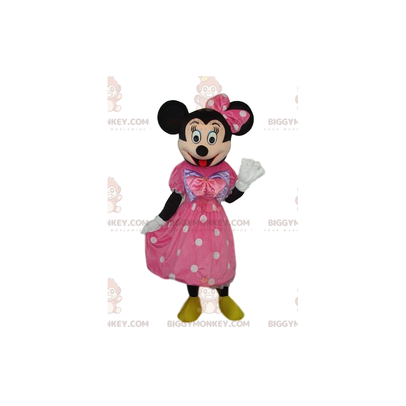 Kostium maskotki Myszki Minnie BIGGYMONKEY™ z elegancką różową