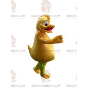 BIGGYMONKEY™ Mascot Costume Comical Yellow Duck With Cute Crest