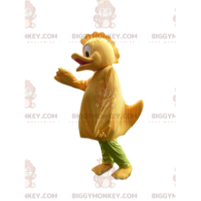 BIGGYMONKEY™ Mascot Costume Comical Yellow Duck With Cute Crest