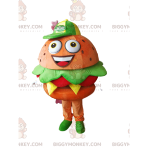 BIGGYMONKEY™ Mascot Costume of Gourmet Burger with Salad