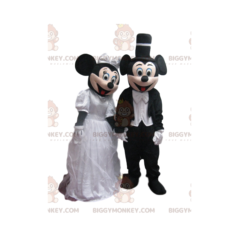 BIGGYMONKEY™ Mascottekostuum Duo van Mickey en Minnie in