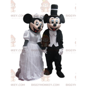 Duo de Costume de mascotte BIGGYMONKEY™ de Mickey et Minnie en