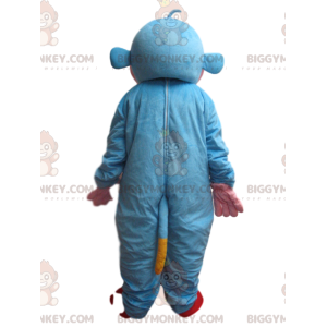 Disfraz de mascota mono azul y amarillo BIGGYMONKEY™ -