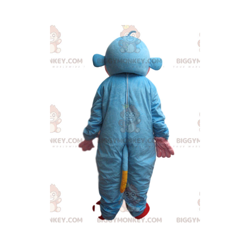 Blauwe en gele aap BIGGYMONKEY™ mascottekostuum -