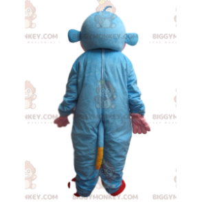 Costume de mascotte BIGGYMONKEY™ de singe bleu et jaune -