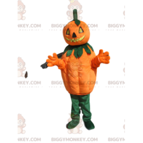 Costume de mascotte BIGGYMONKEY™ de citrouille avec une tête