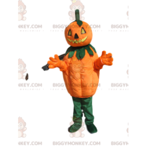 Traje de mascote Pumpkin BIGGYMONKEY™ com cabeça ameaçadora –