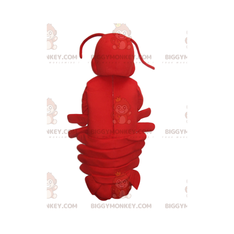Super süßes Red Lobster BIGGYMONKEY™ Maskottchenkostüm. Hummer