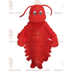 Super Cute Red Lobster BIGGYMONKEY™ Mascot Costume. lobster