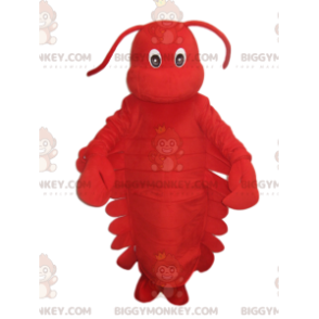 Super sød rød hummer BIGGYMONKEY™ maskotkostume. hummer kostume