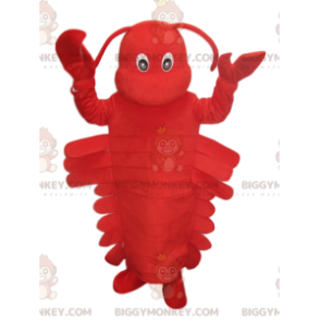 Super Cute Red Lobster BIGGYMONKEY™ Mascot Costume. lobster