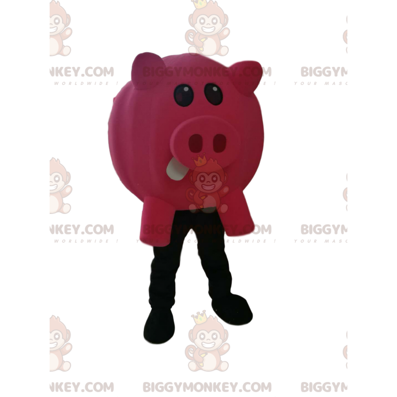 Costume da mascotte BIGGYMONKEY™ maiale fucsia - Biggymonkey.com