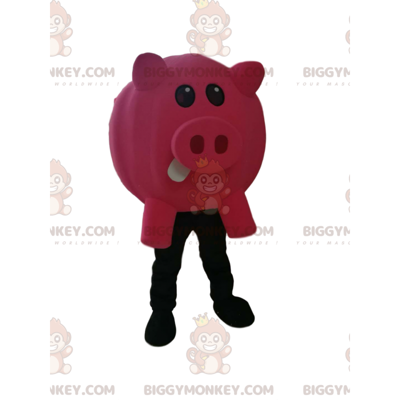 Costume de mascotte BIGGYMONKEY™ de cochon fushia -