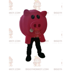 Fantasia de mascote de porco fúcsia BIGGYMONKEY™ –