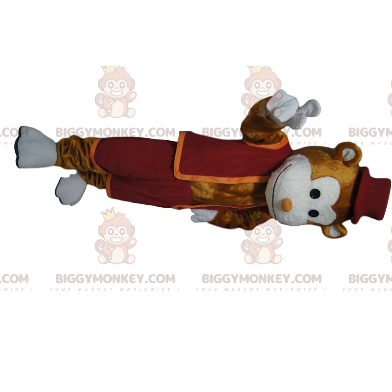 Fantasia de mascote de macaco marrom feliz BIGGYMONKEY™ com