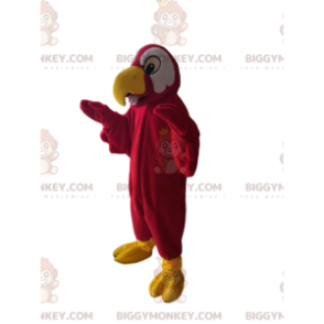 BIGGYMONKEY™ Costume da mascotte Pappagallo rosso con simpatico