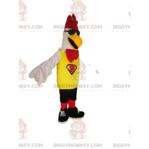 Costume da mascotte pollo BIGGYMONKEY™ con abbigliamento