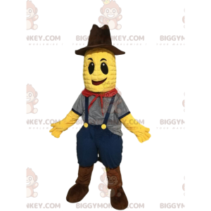 Disfraz de mascota Corn on the Cob BIGGYMONKEY™ con overol y