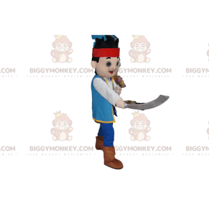 Costume da mascotte da piccolo pirata BIGGYMONKEY™ con spada -