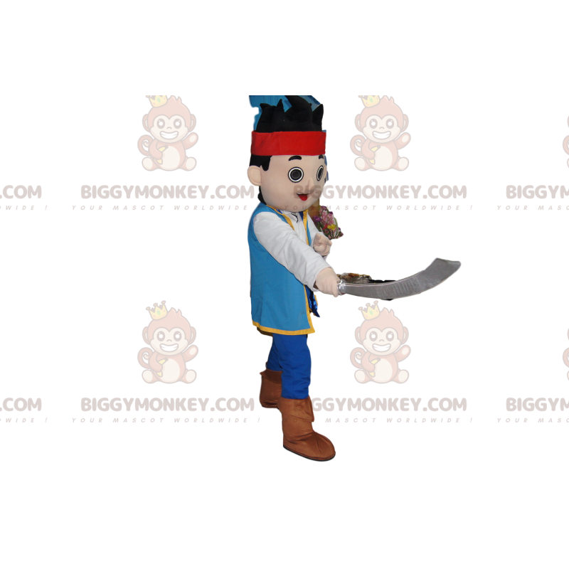 Costume da mascotte da piccolo pirata BIGGYMONKEY™ con spada -