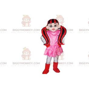 Vampire Girl BIGGYMONKEY™ mascottekostuum met twee rode en