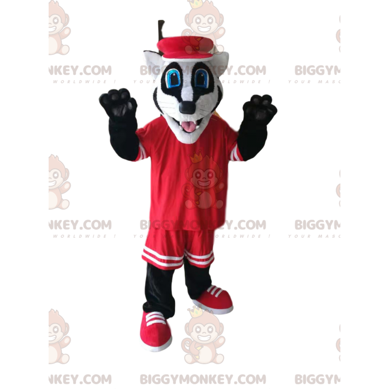 Divertido disfraz de mascota Badger BIGGYMONKEY™ con ropa