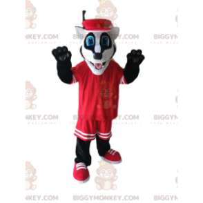 Costume de mascotte BIGGYMONKEY™ de blaireau rigolo avec une