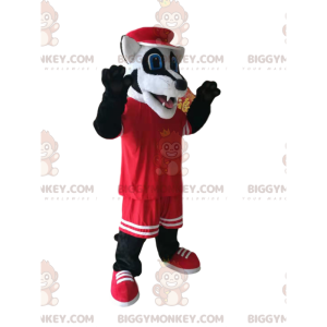 Divertente costume da mascotte BIGGYMONKEY™ Badger con