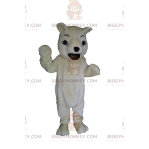 BIGGYMONKEY™ Costume da mascotte da orso polare ruggente.