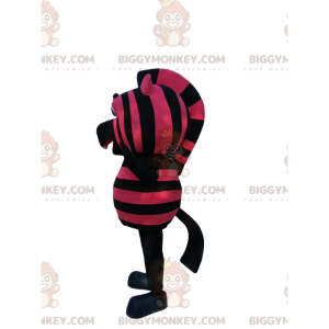 Costume de mascotte BIGGYMONKEY™ de petit zèbre noir et fushia.
