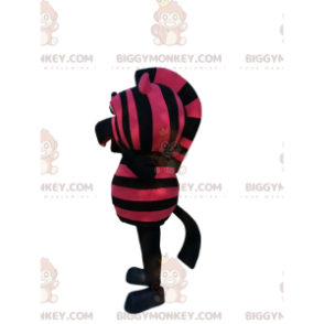 BIGGYMONKEY™ Mascottekostuum Little Black en Fuchsia Zebra.