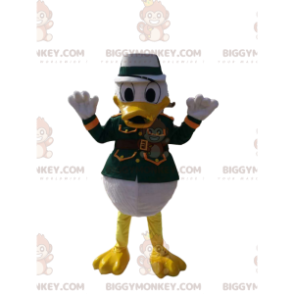 Costume de mascotte BIGGYMONKEY™ de Donald avec une veste verte