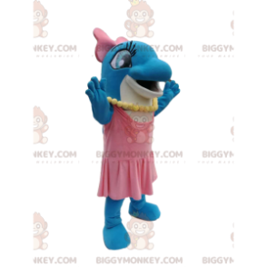 BIGGYMONKEY™ Disfraz de mascota delfín femenino con vestido