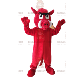 Kostium maskotki agresywnego czerwonego dzika BIGGYMONKEY™.