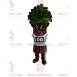 Tree BIGGYMONKEY™ Mascot Costume with Beautiful Green Foliage