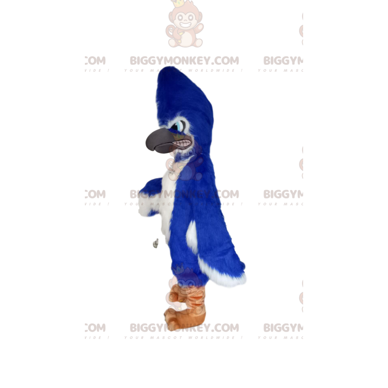Blazing Blue Eagle BIGGYMONKEY™ Maskottchenkostüm. Adler Kostüm