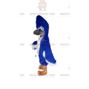 Fato de mascote Blazing Blue Eagle BIGGYMONKEY™. fantasia de