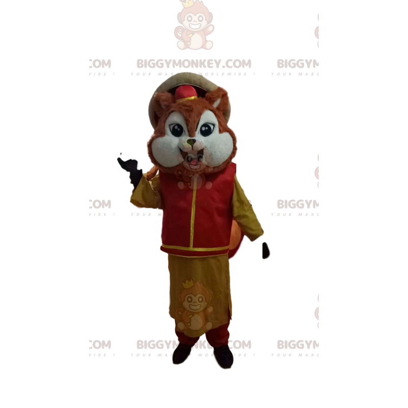 Disfraz de mascota Little Squirrel BIGGYMONKEY™ con atuendo
