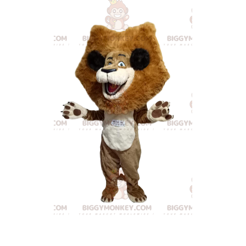 Big Mane Super Happy Lion BIGGYMONKEY™ mascottekostuum -